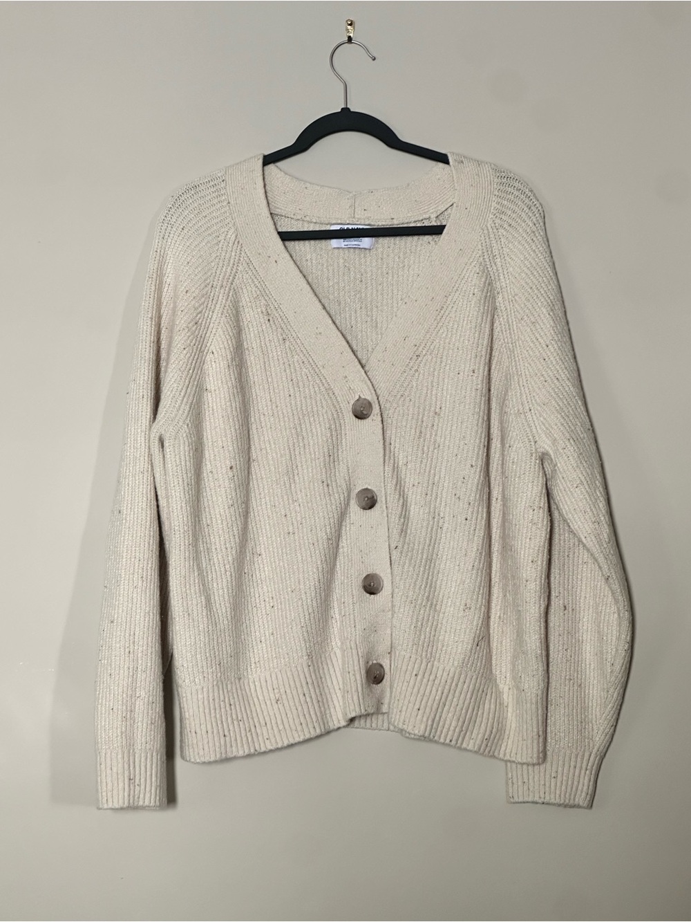 Old Navy Oatmeal Cream Recycled Cardigan